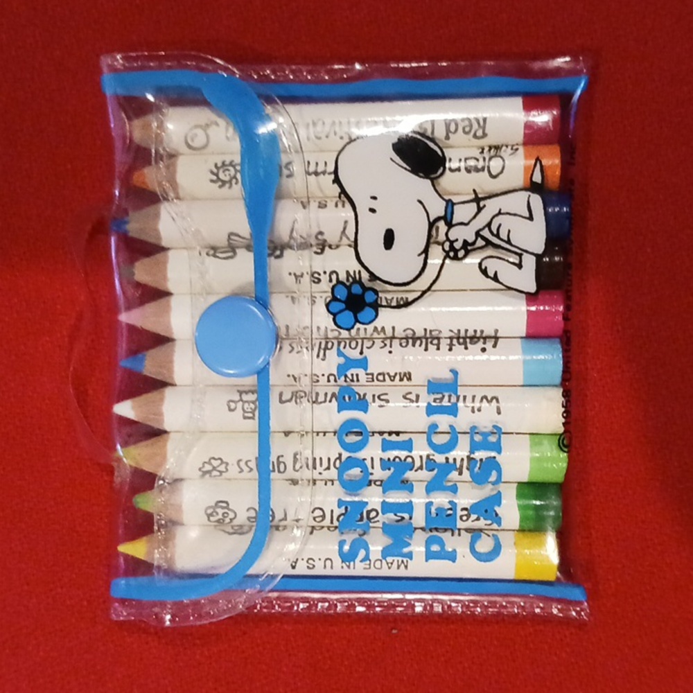 Vintage Snoopy Mini Pencil Case NIP